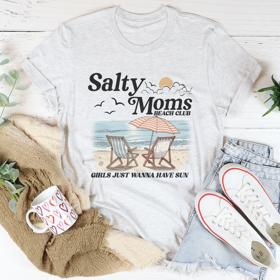 Salty Moms Beach Club Tee