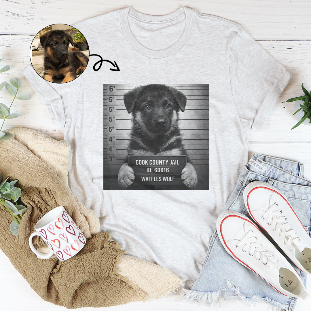 Personalized Pet Mugshot Tee