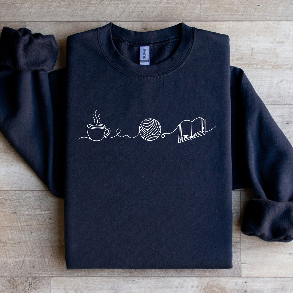 Coffee Yarn And Book Sweatshirt