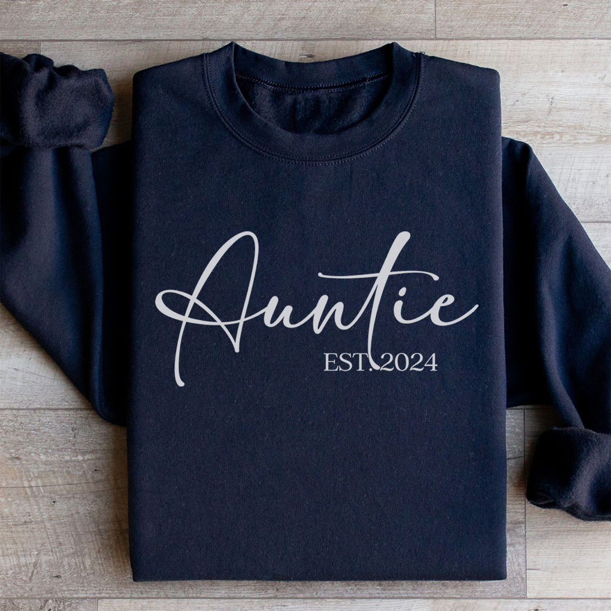 Sweat-shirt personnalisé « Tatie » avec les enfants – Cadeau familial