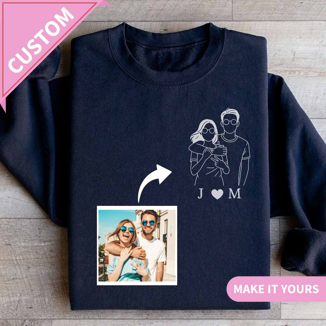 Custom Lover’s Add Your Photo Sweatshirt