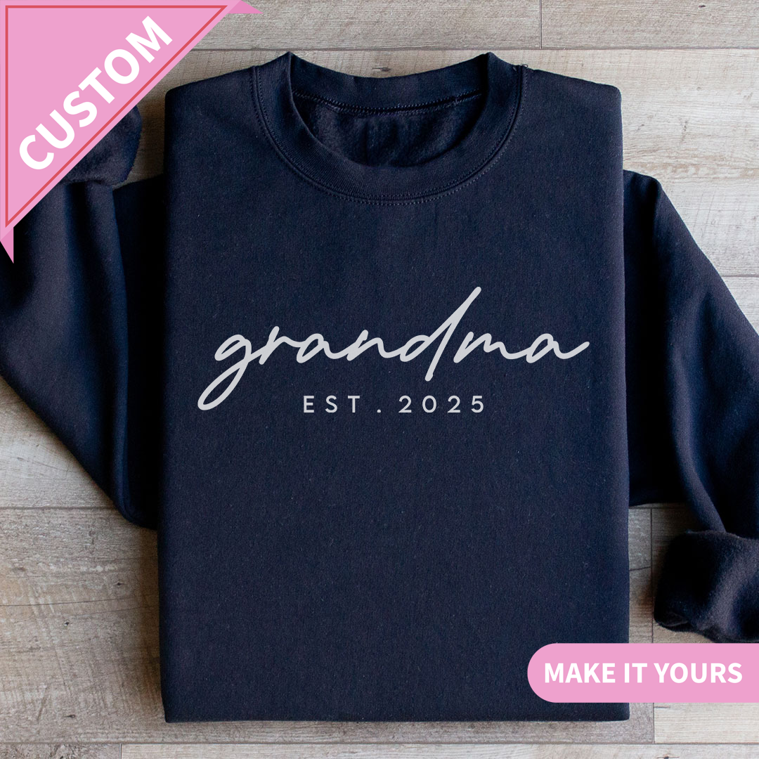 Personalized Grandma Est Sweatshirt