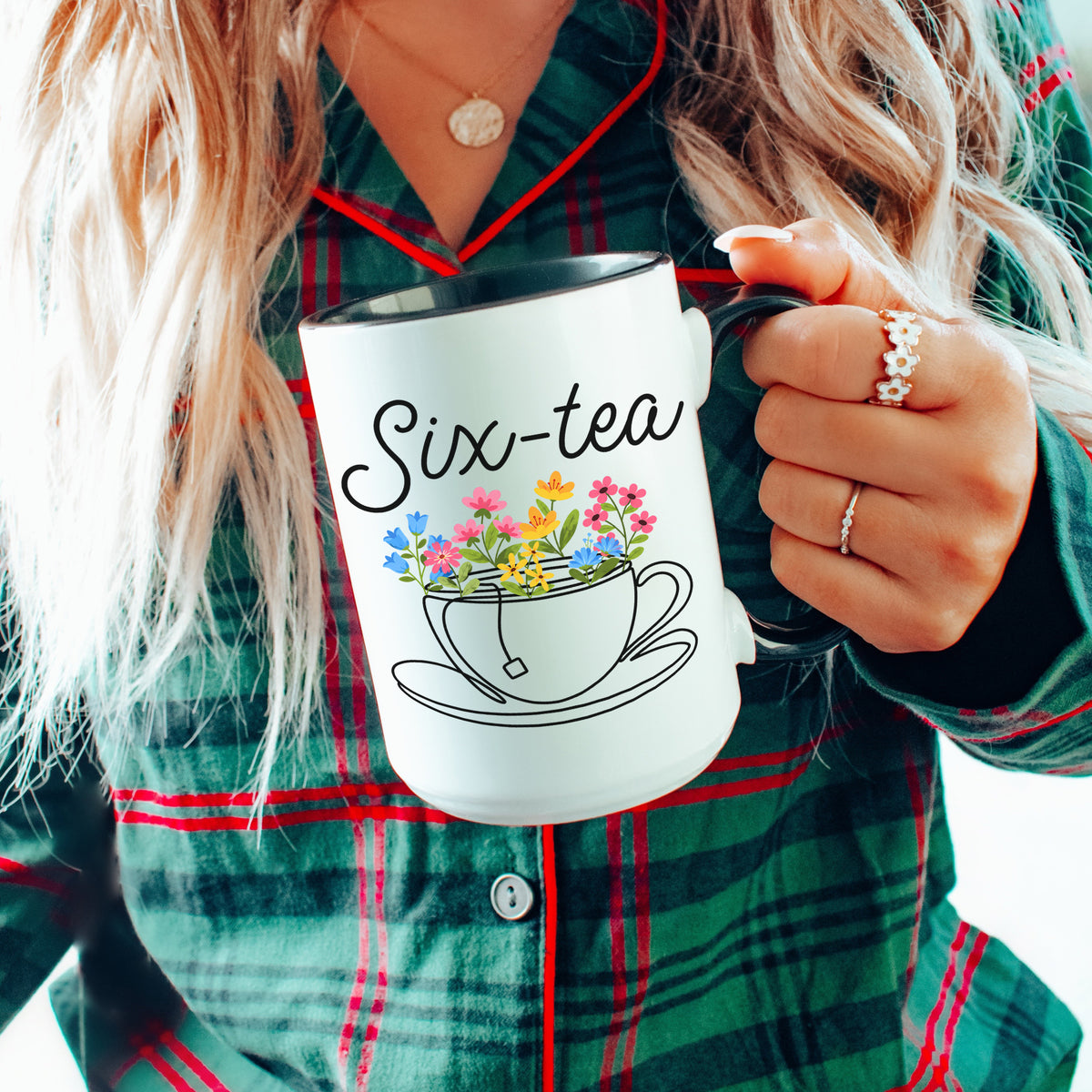 Floral Sixty 60th Birthday Mug