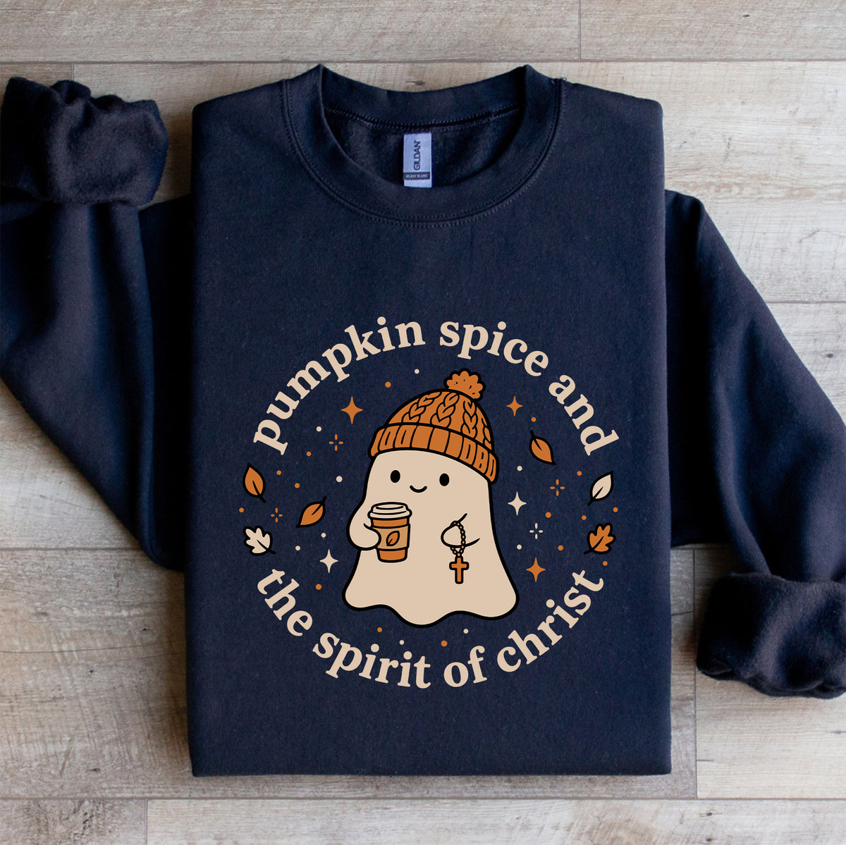 Pumpkin Spice And The Spirit Of Christ Sweatshirt