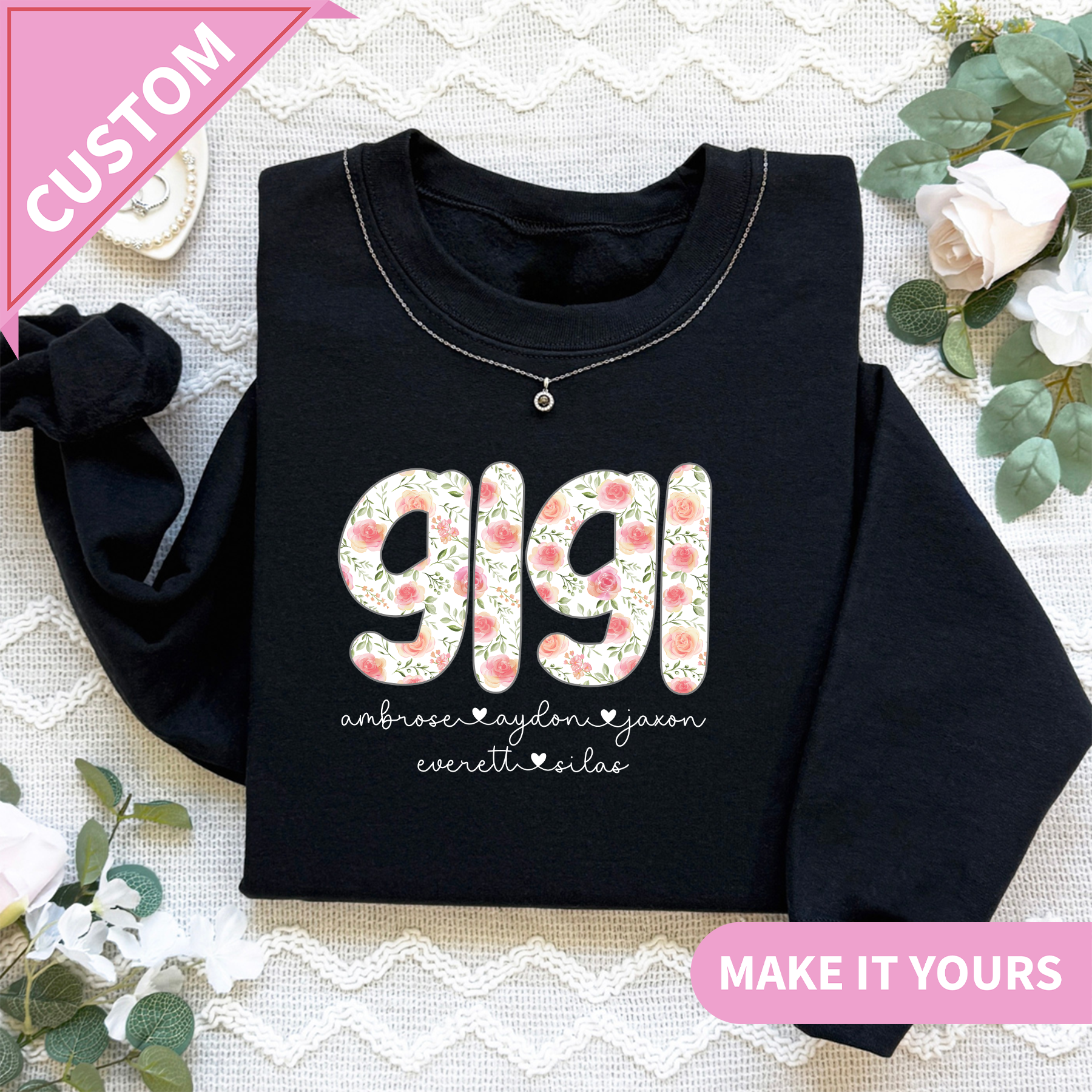 Personalized Gigi Comfort Colors Sweatshirt