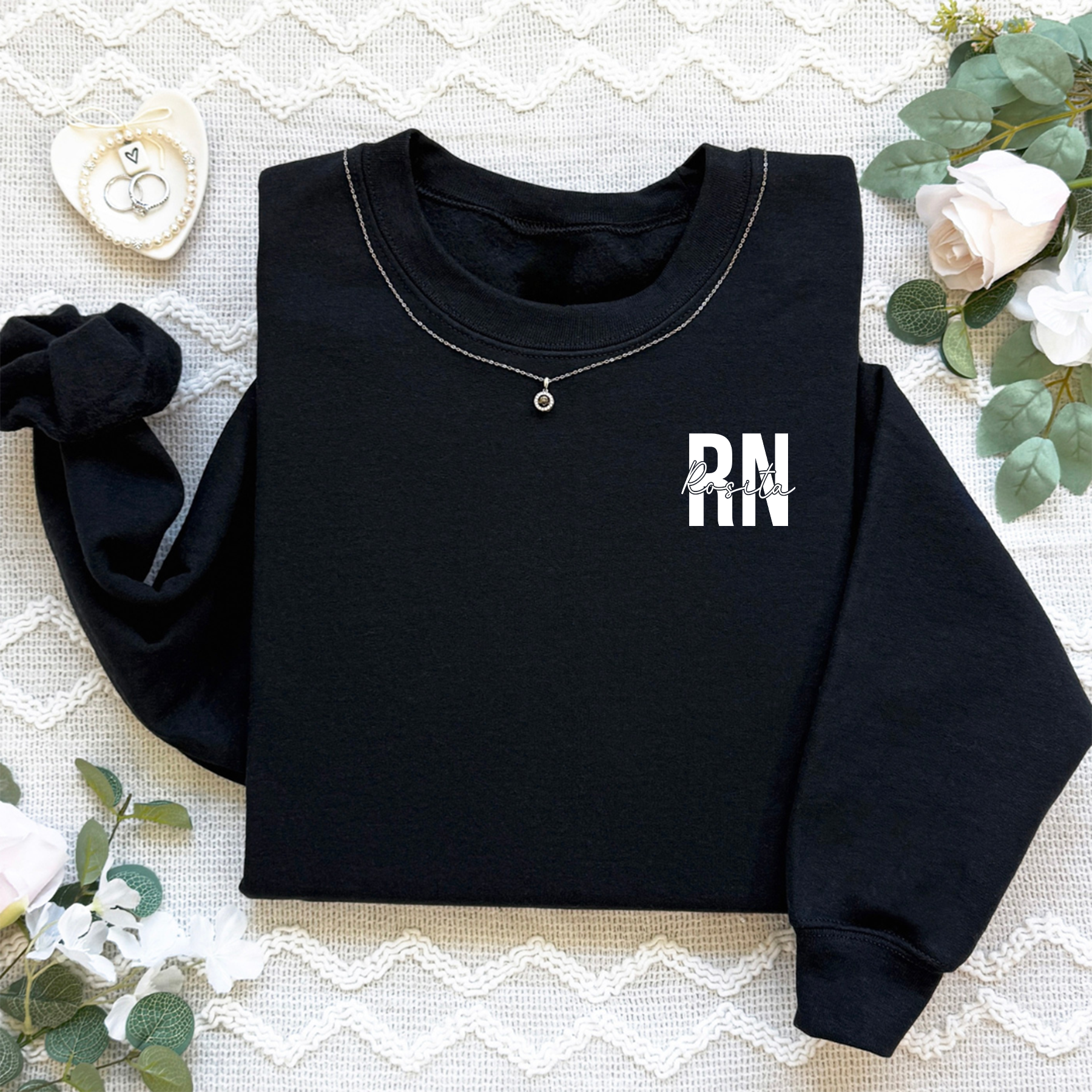 Personalized Registered Nurse Sweatshirt With Name