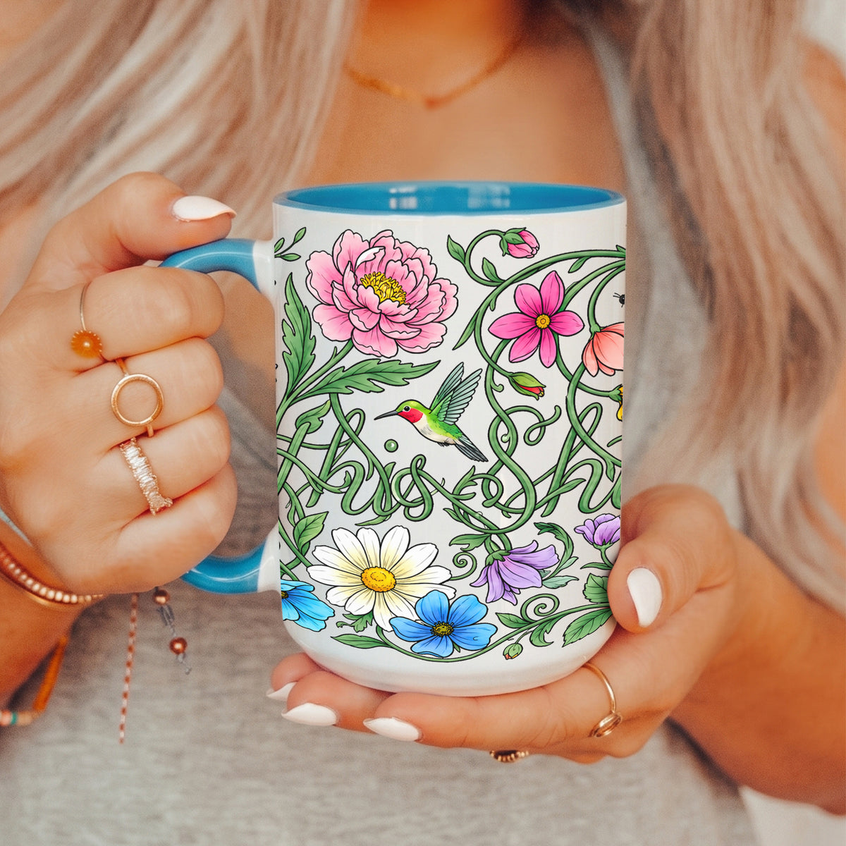 Mug avec message caché « F_ck This S_it »