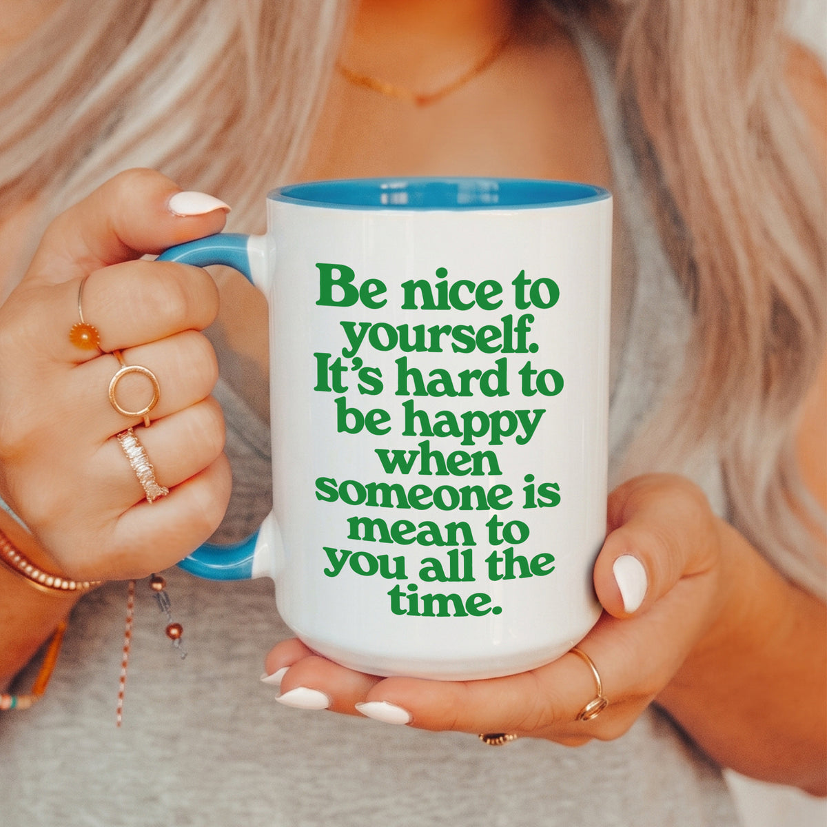 Sei nett zu dir selbst Tasse