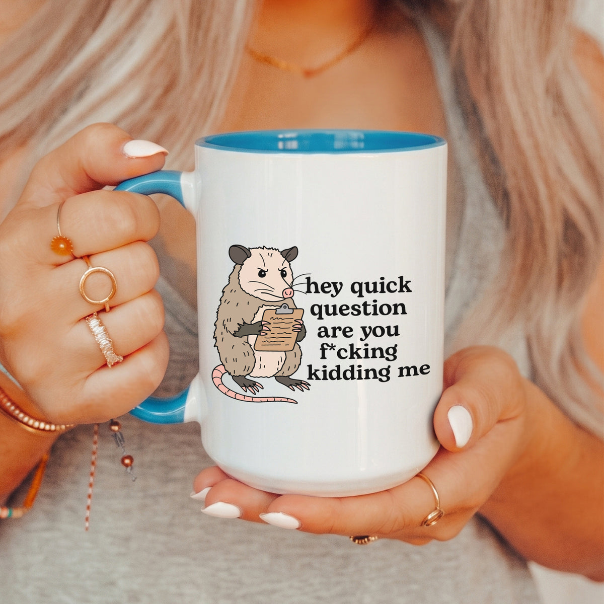 Hey, kurze Frage: Willst du mich veräppeln? Tasse