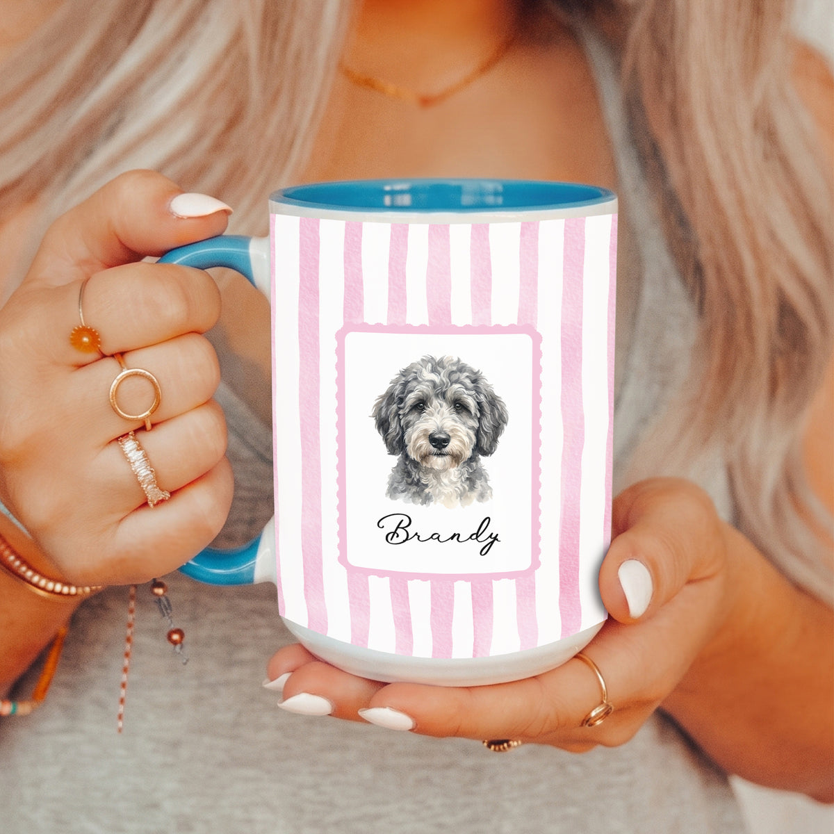 Taza personalizada con foto de perro o gato