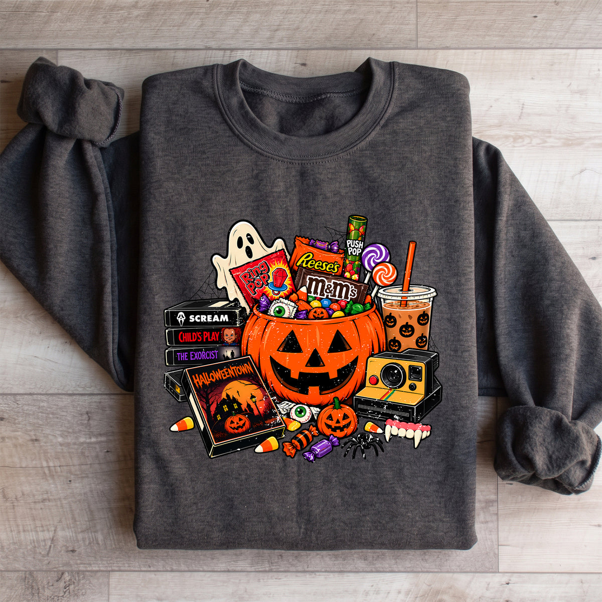 Sudadera retro de Halloween para pedir dulces