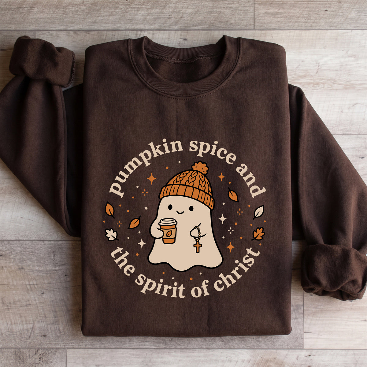 Pumpkin Spice And The Spirit Of Christ Sweatshirt