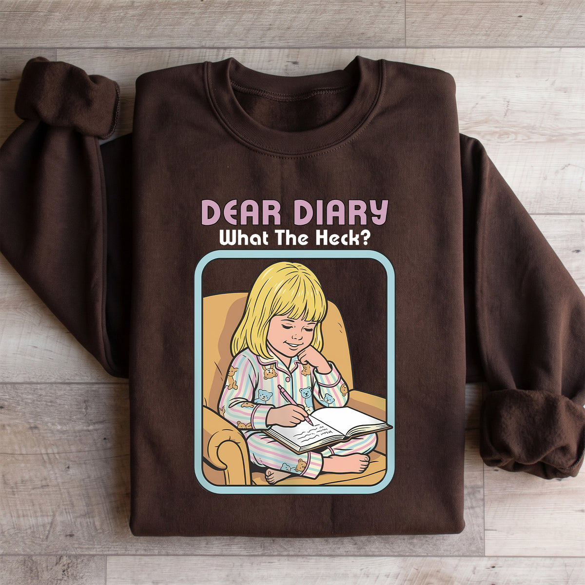 Sweatshirt „Liebes Tagebuch, was zum Teufel?“
