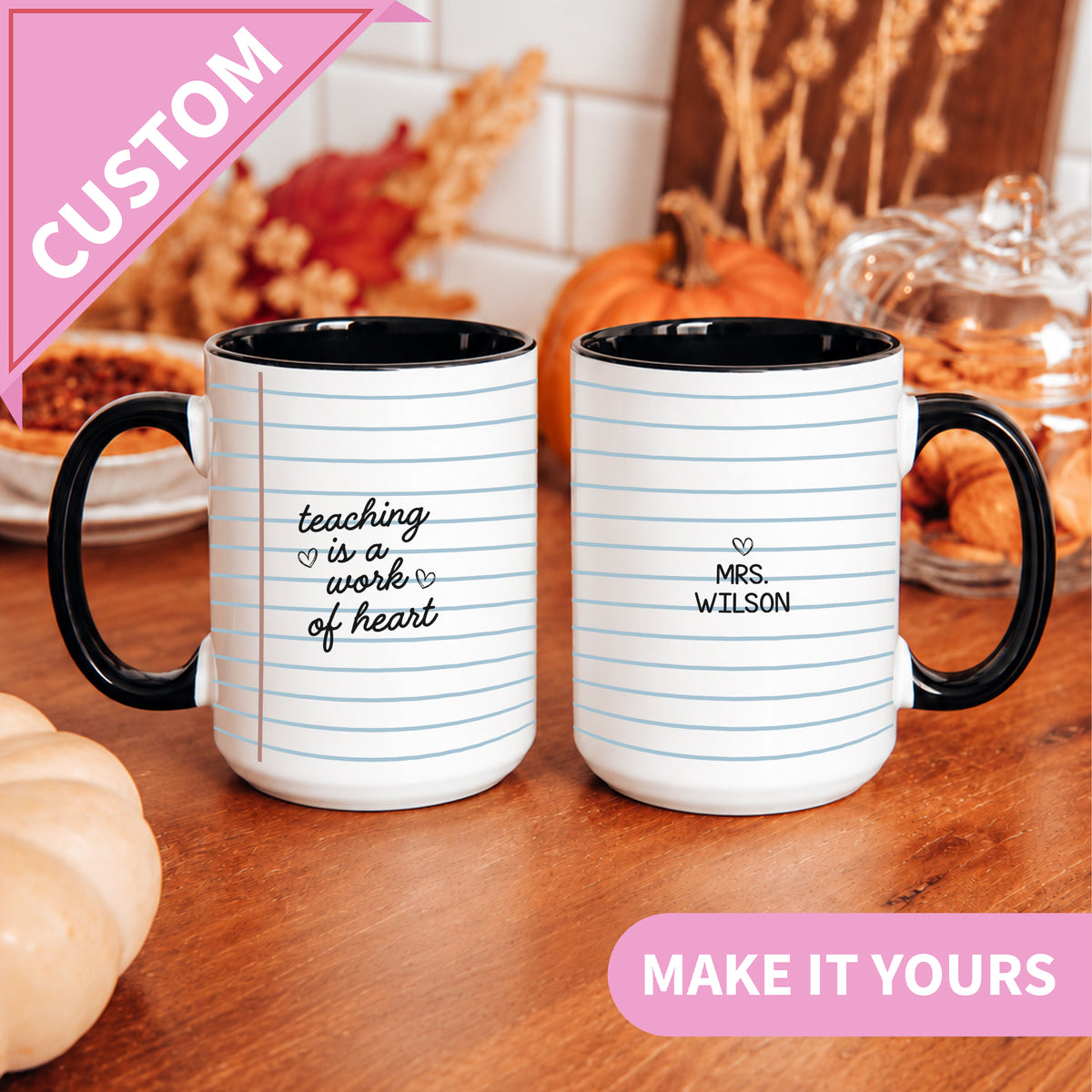 Personalisierte Tasse für Lehrkräfte - ein Werk des Herzens