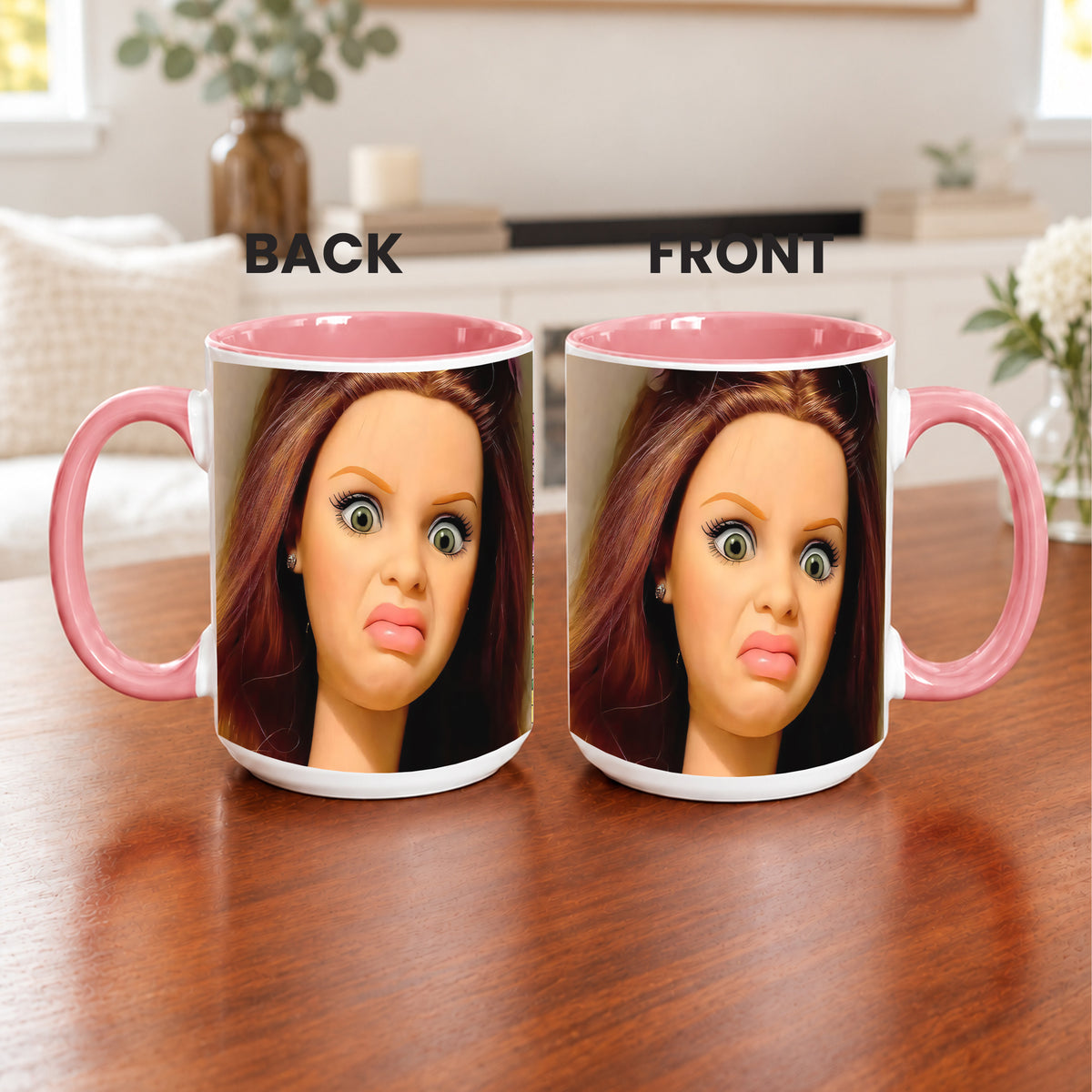 Kaffeetasse mit Ekel-Doll-Meme