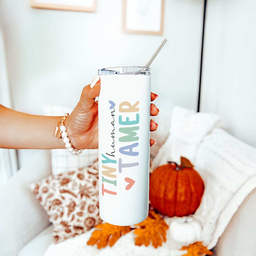 Personalized Tiny Human Tamer Tumbler