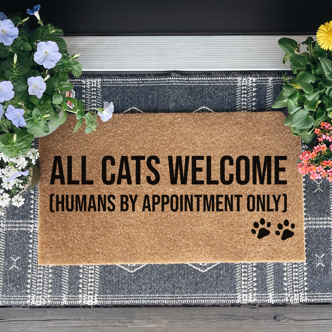 All Cats Welcome Doormat
