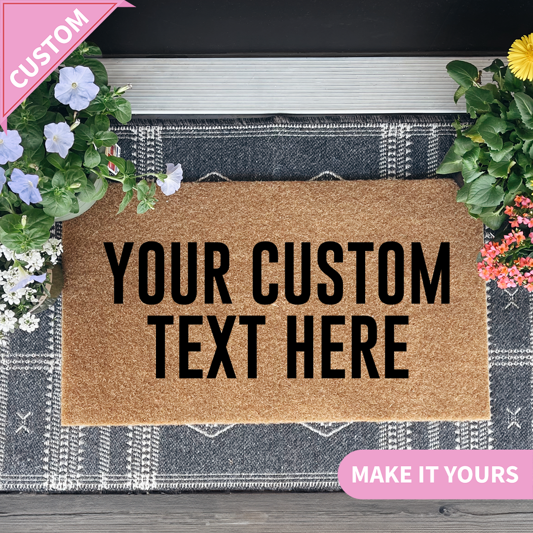 Personalized Text Doormat