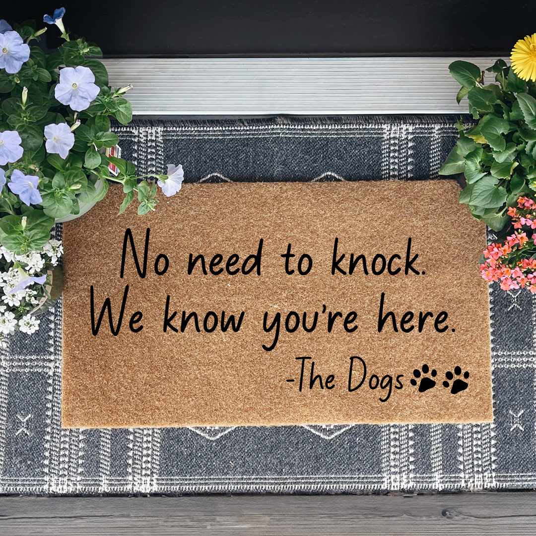 No Need To Knock Pet Doormat