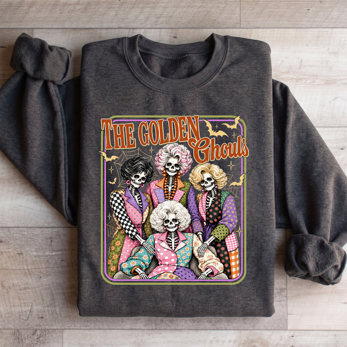 Damen-Sweatshirt „The Golden Ghouls Skeleton“