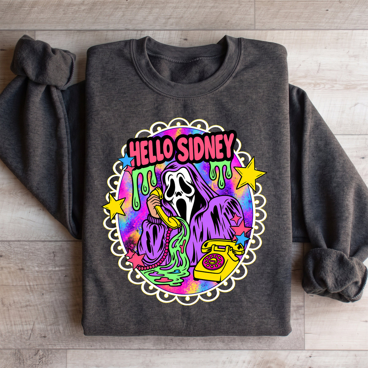 Hallo Sidney Retro-Geist-Sweatshirt