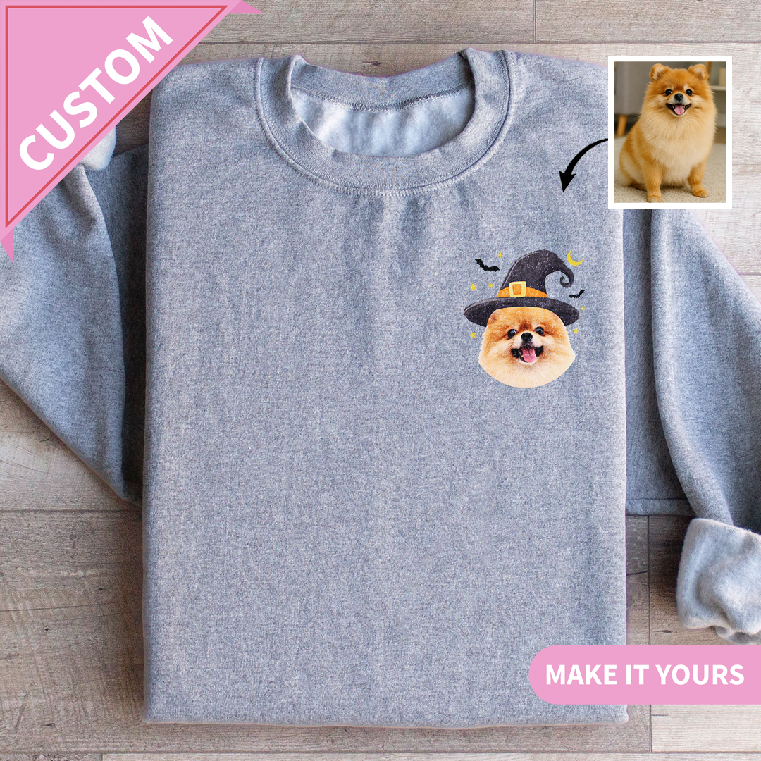 Custom Halloween Pet Dog Lover Spooky Gift Sweatshirt