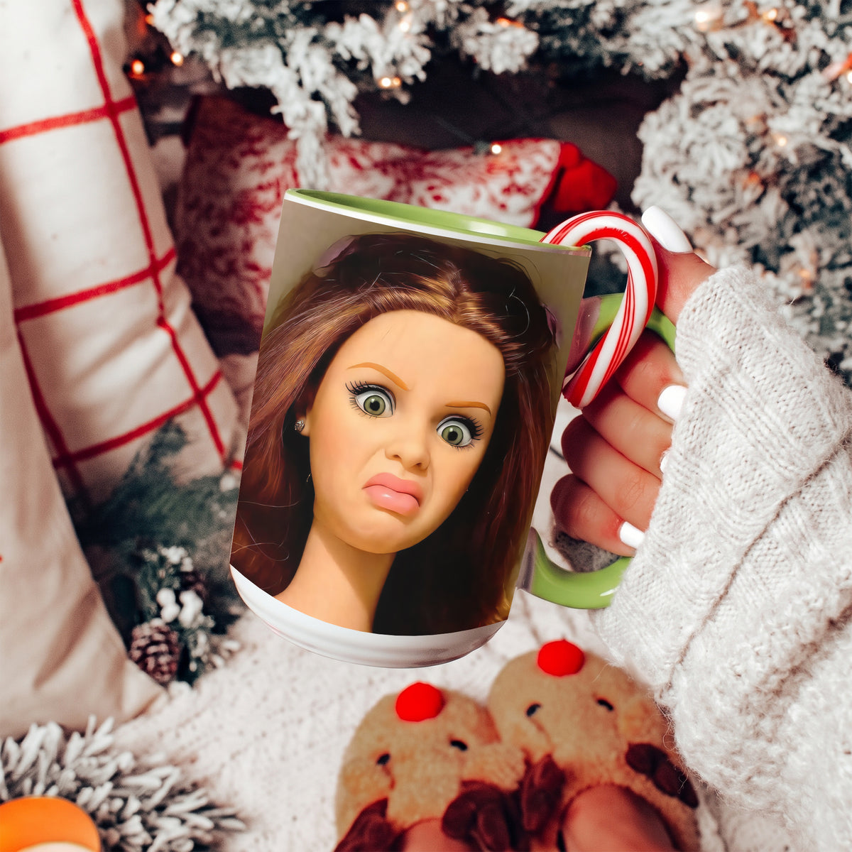 Kaffeetasse mit Ekel-Doll-Meme