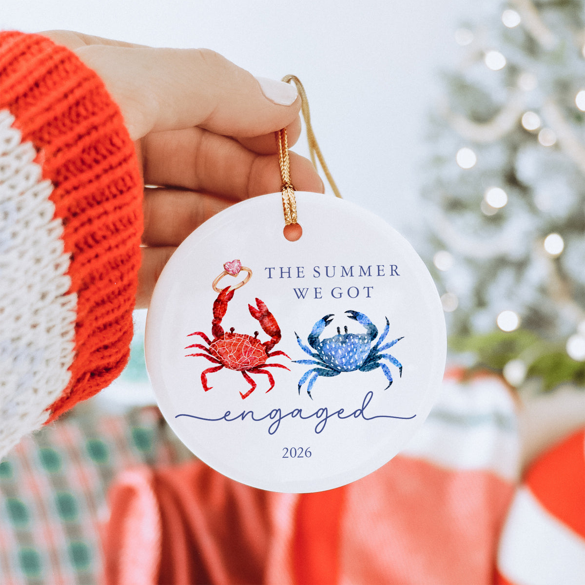 Personalisierbarer Ornament-Anhänger „Der Sommer, in dem wir uns verlobt haben“