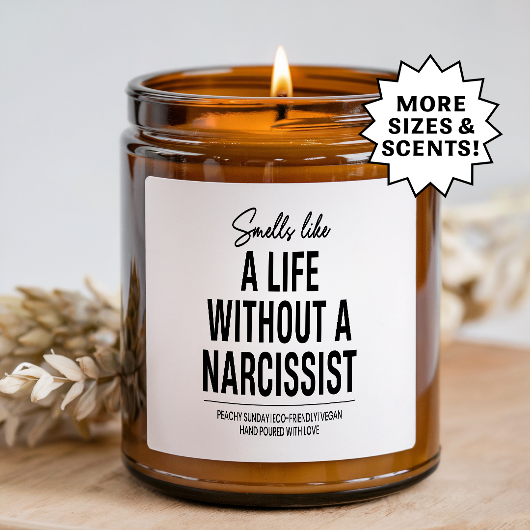 Funny Breakup Smells Like Life Without a Narcissist Gift Candle