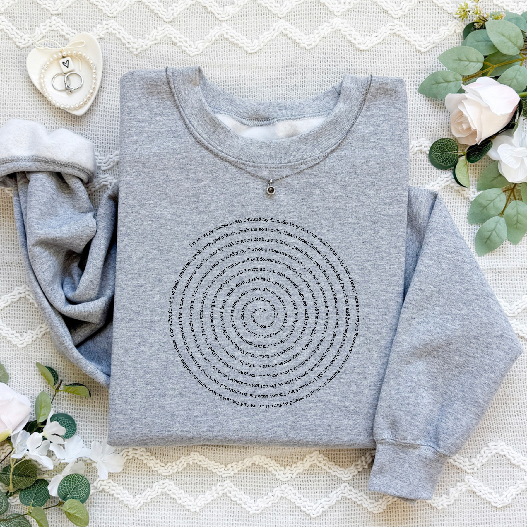 Personalized Any Song Lyrics Sweatshirt