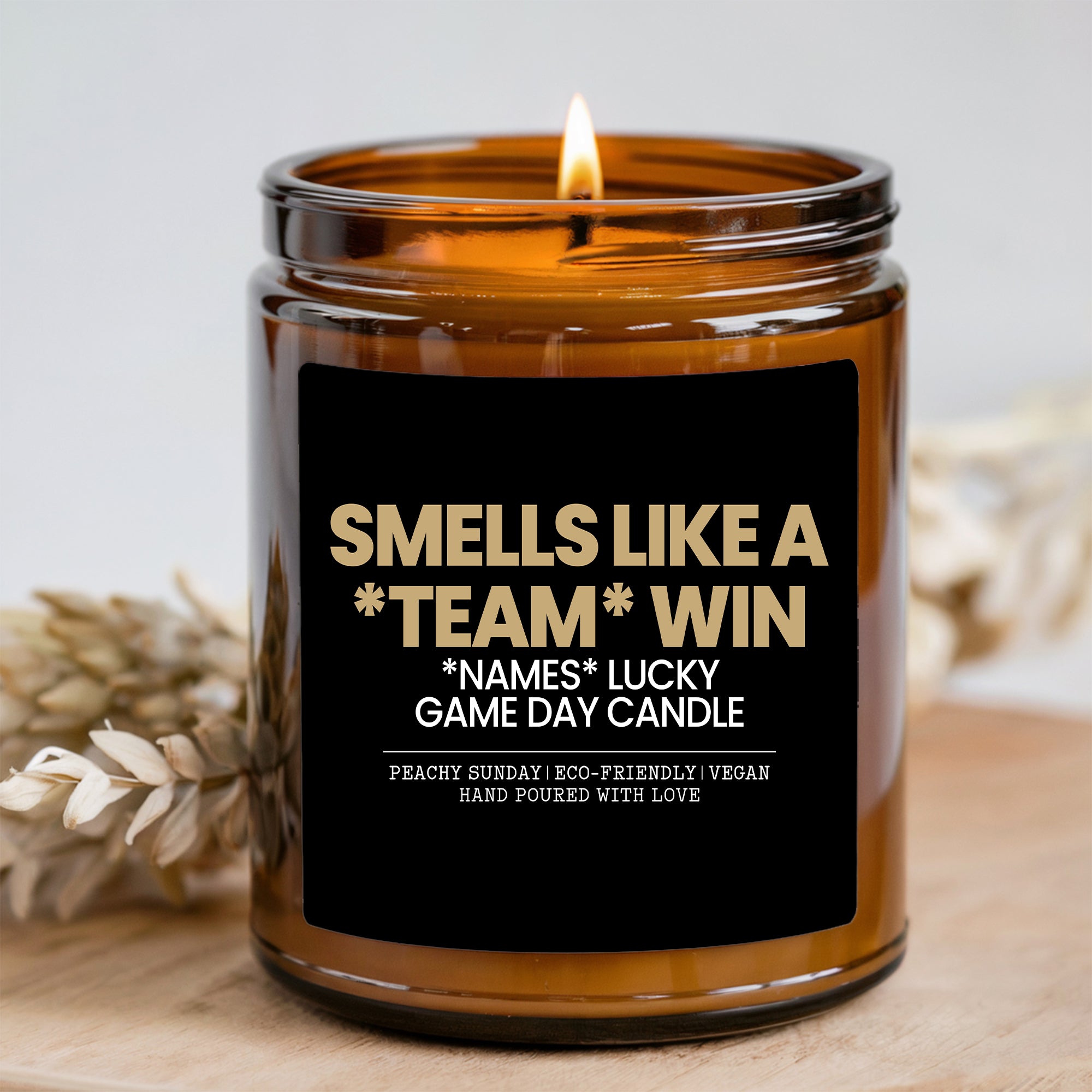 Custom Team Name Smells Like A Win Candle