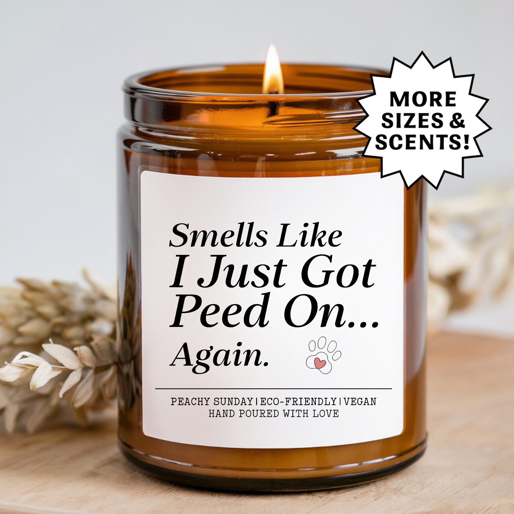 Funny Dog Owner Pet Funny Candle
