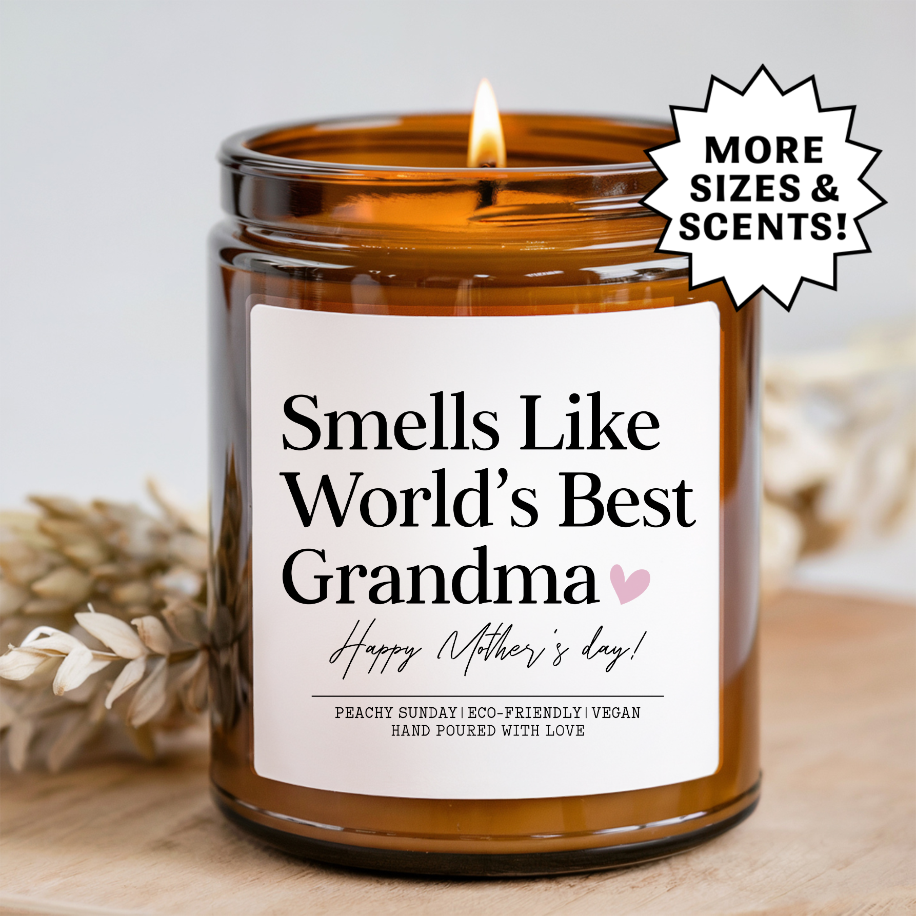 Smells Like World's Best Grandma Mother's Day Candle