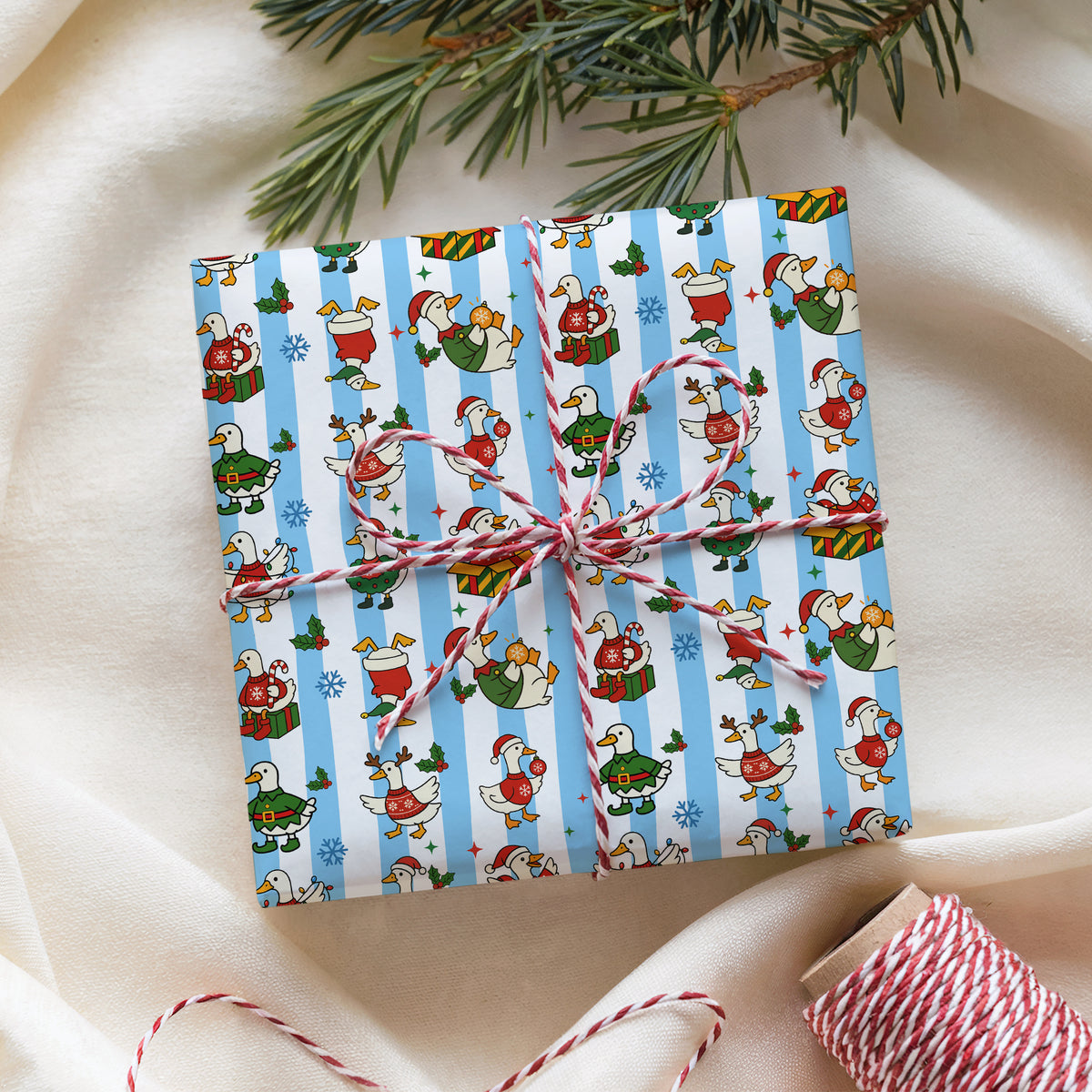 Goose Christmas Wrapping Paper