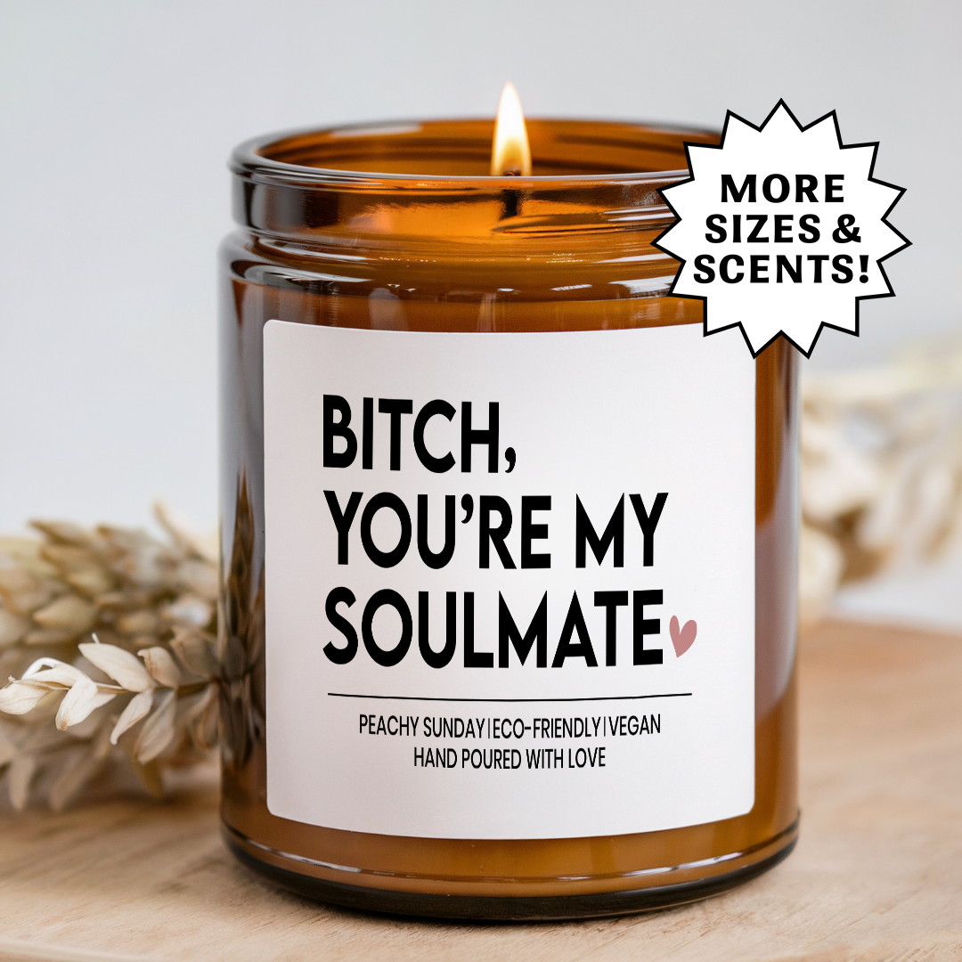 Soulmate Gift for Bestie or Partner Candle