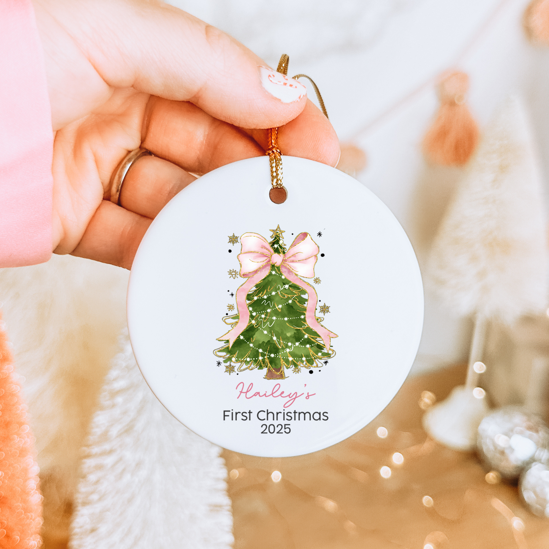 Personalized Baby First Christmas Ornament