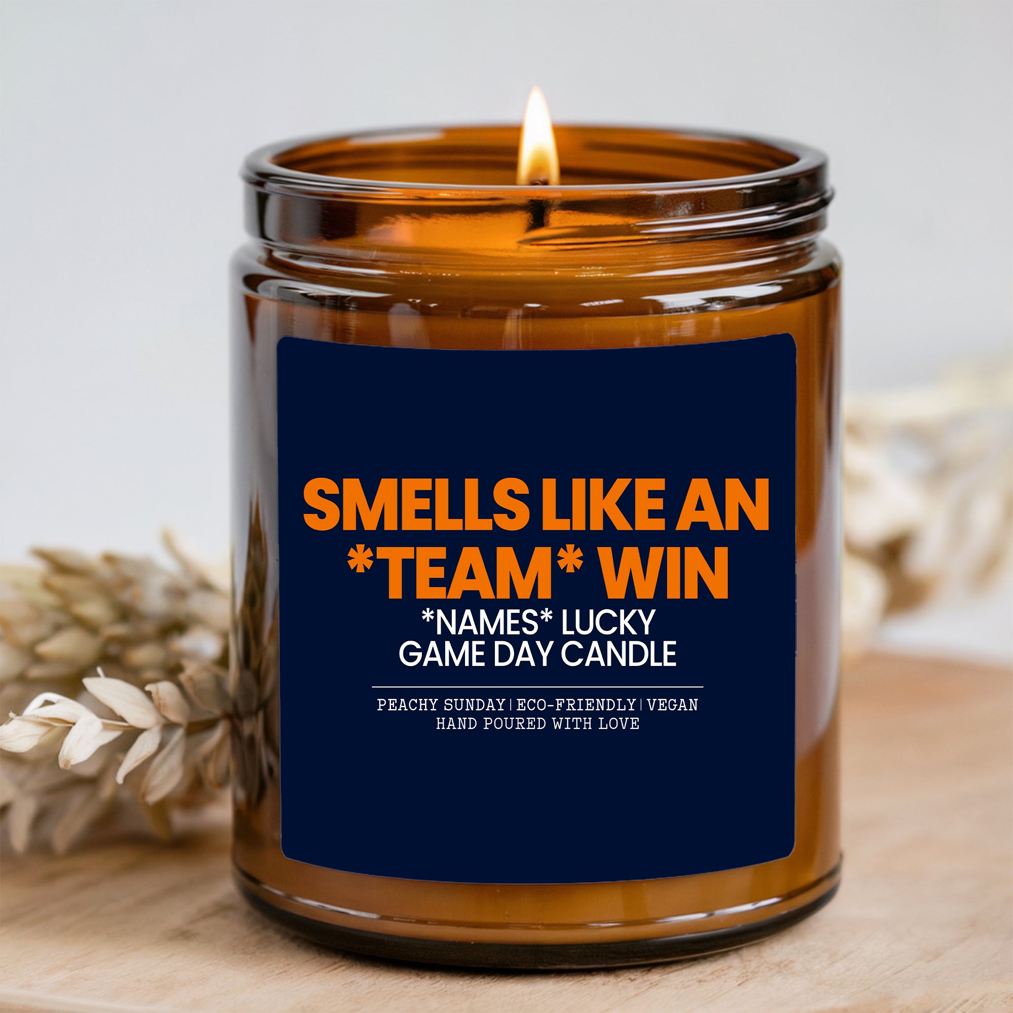Personalized Smells Like A Win Candle