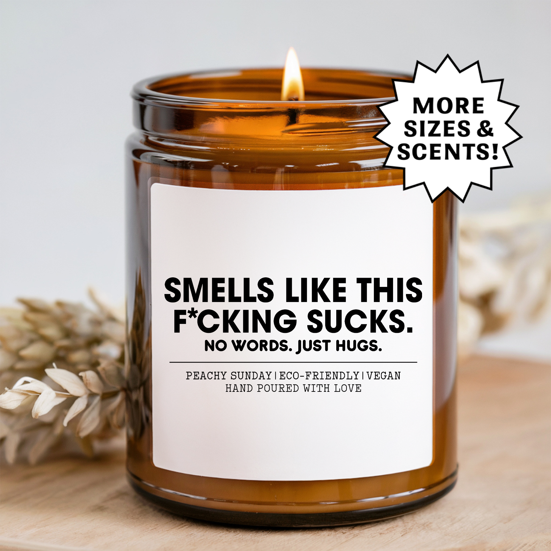 Smells Like It’s Too Peopley Outside Funny Introvert Gift Candle