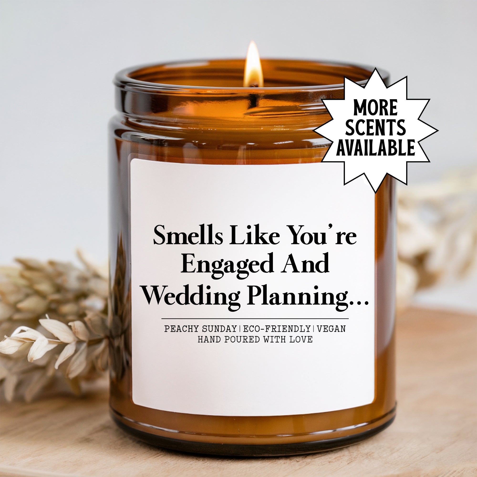 Bougie cadeau parfaite pour des fiancés