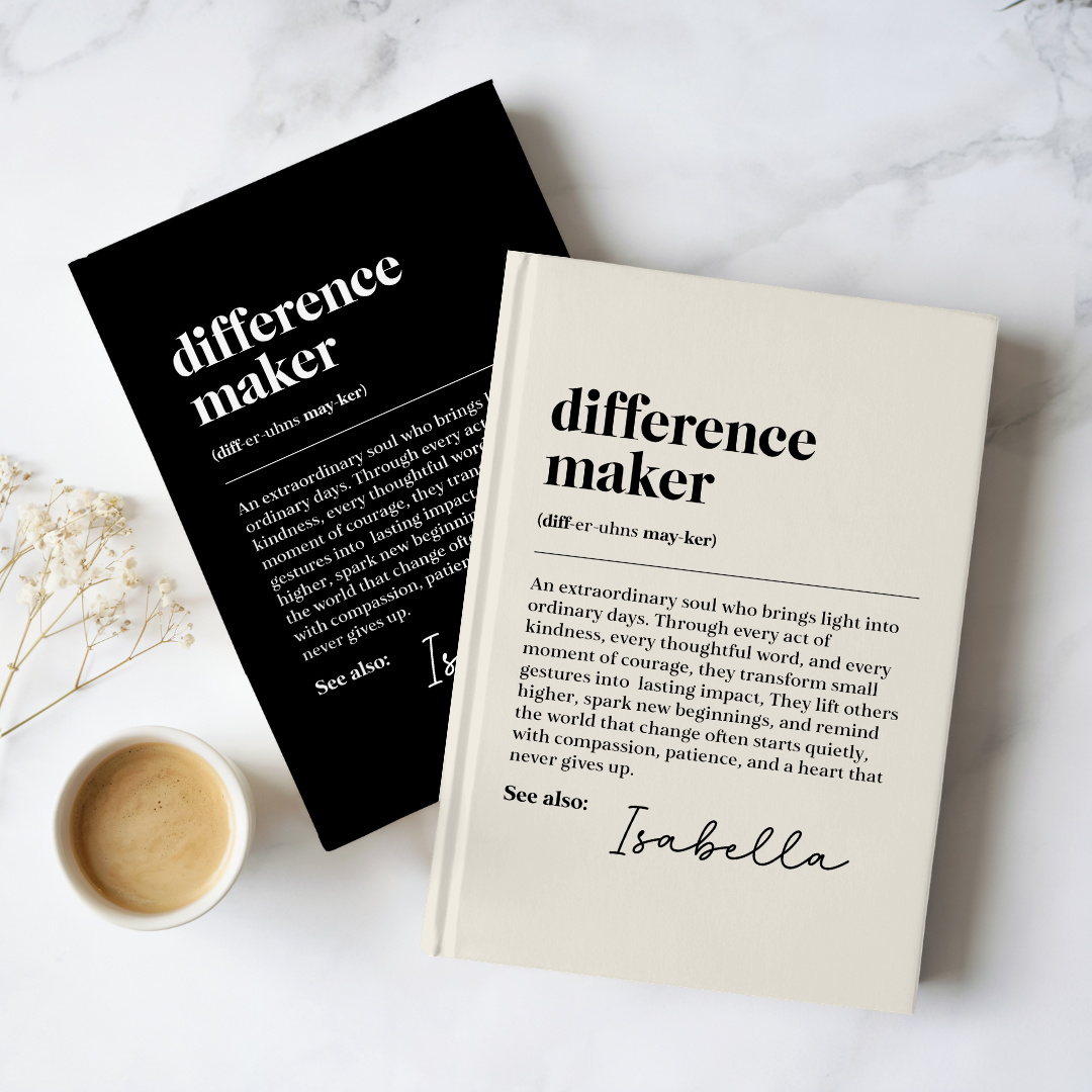 Personalized Difference Maker Journal