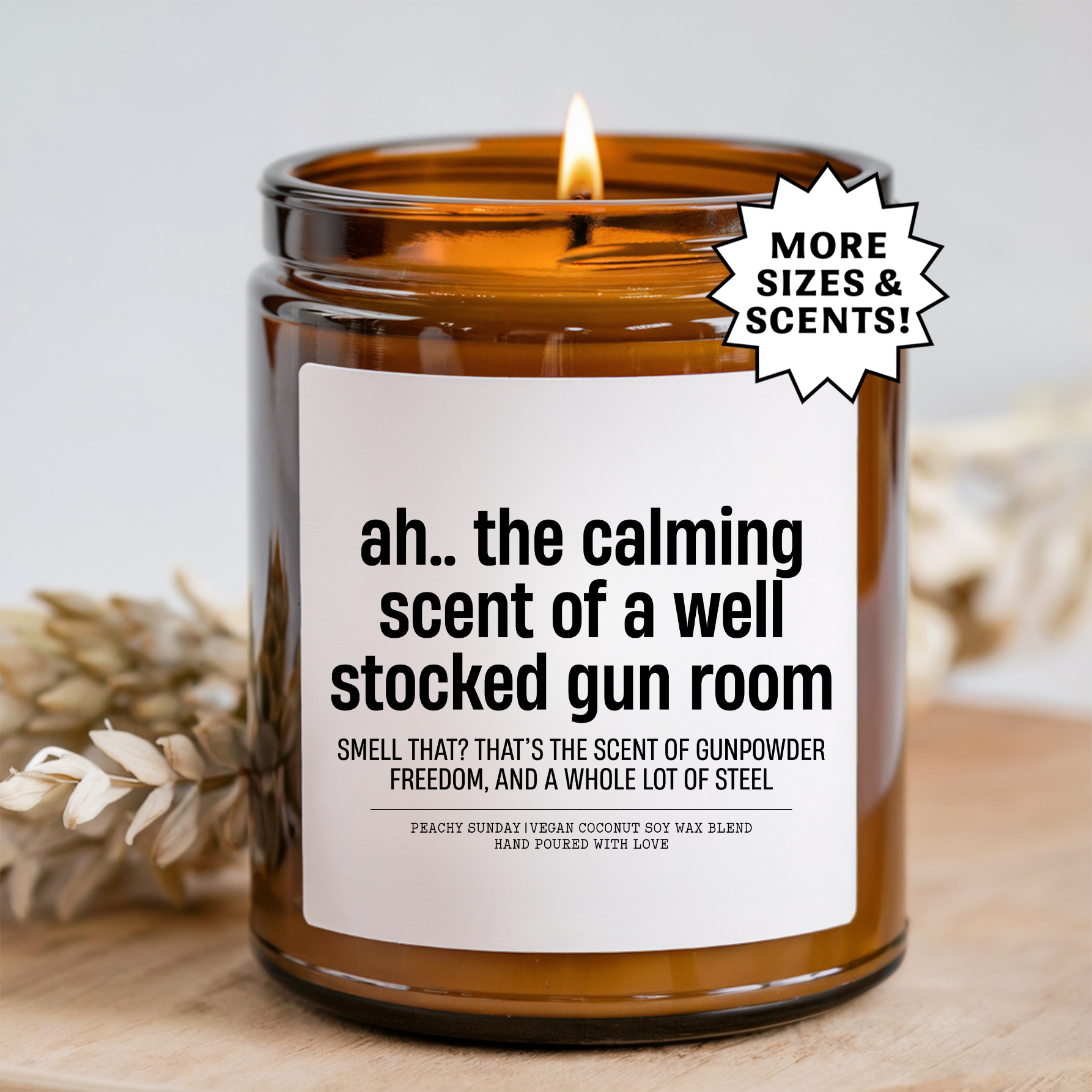The Calming Scent Of A Well Stocked Gun Room Candle