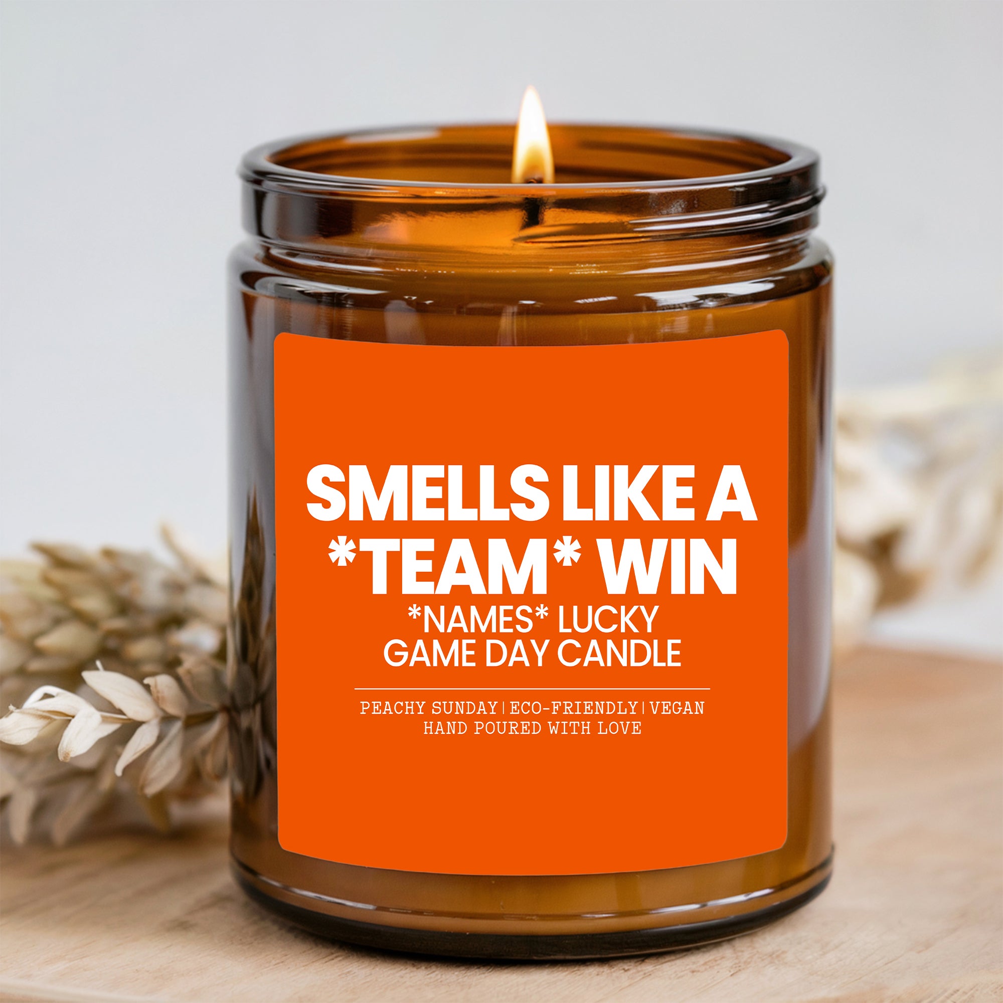 Bougie personnalisée de victoire pour le jour du match