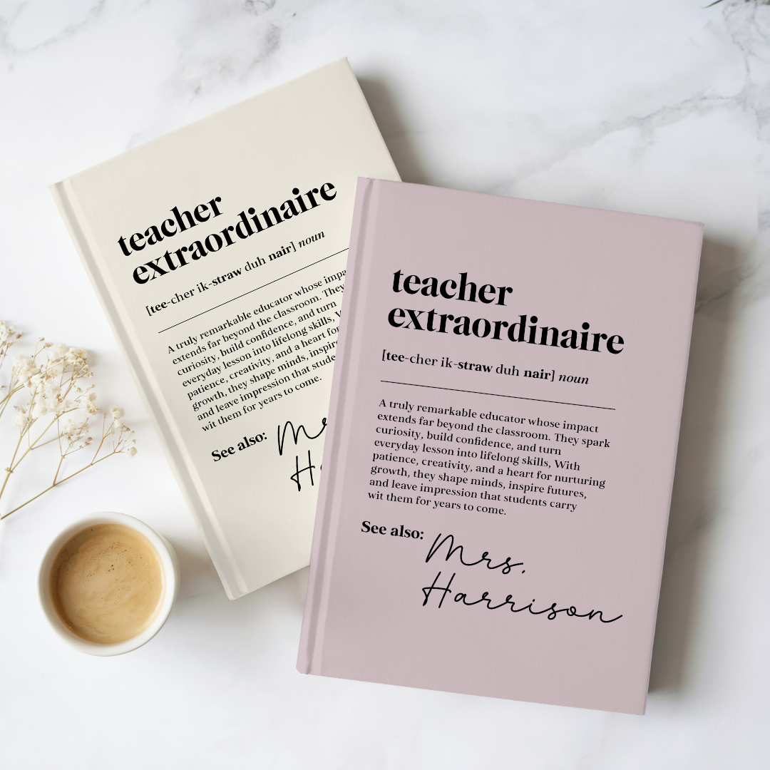 Personalized Teacher Definition Journal