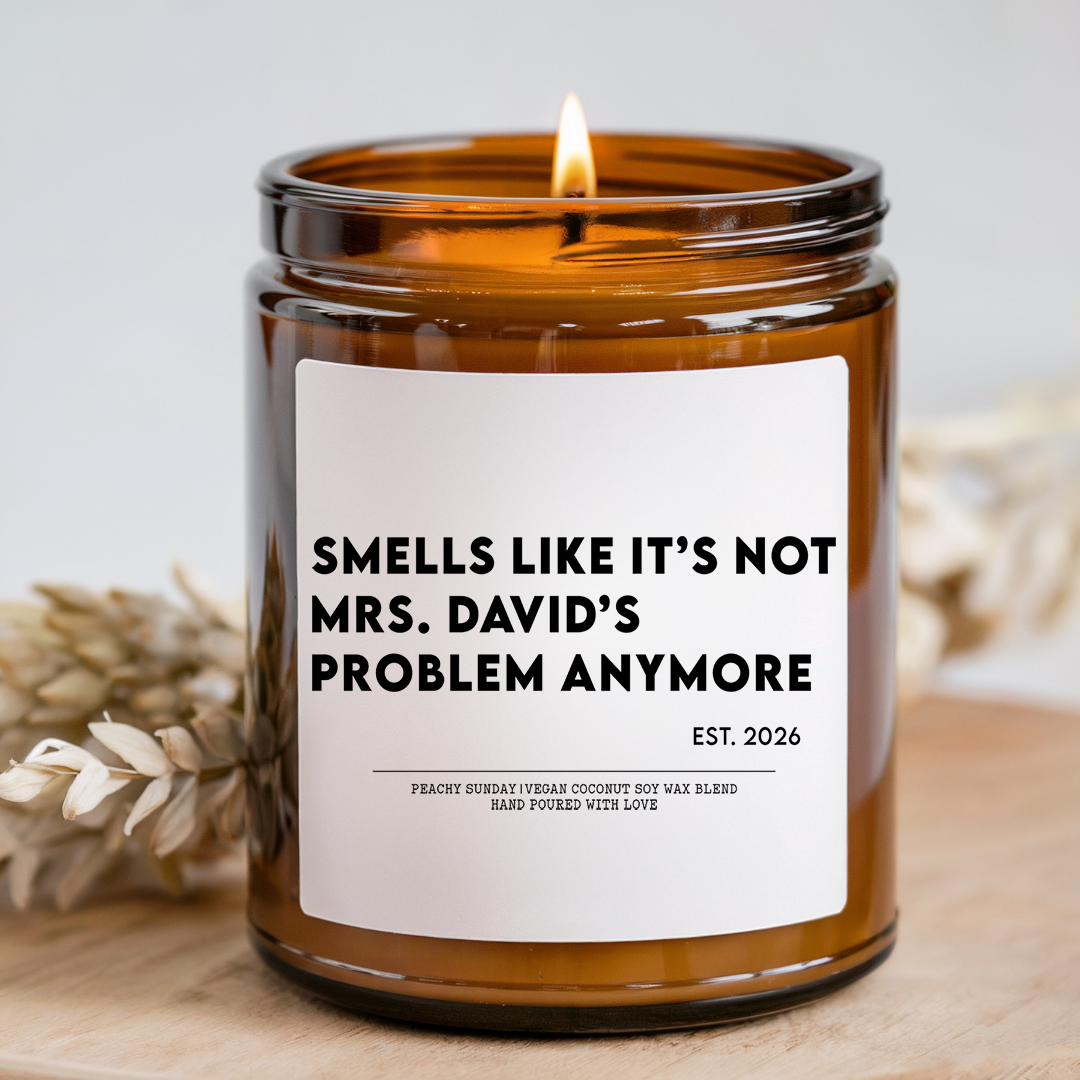 Personalized Retirement Candle