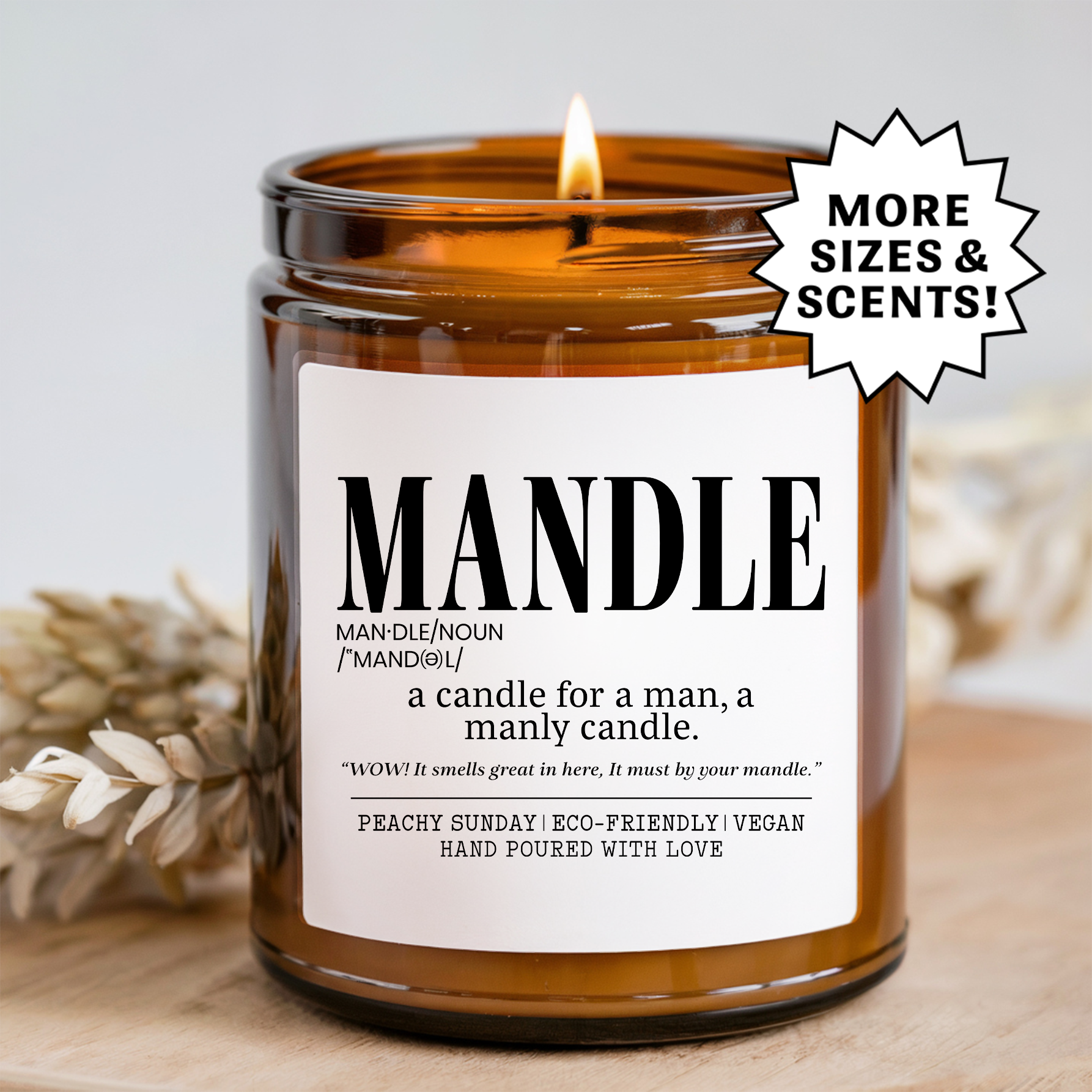 Man's Funny Gift For Boyfriend or Husband Candle