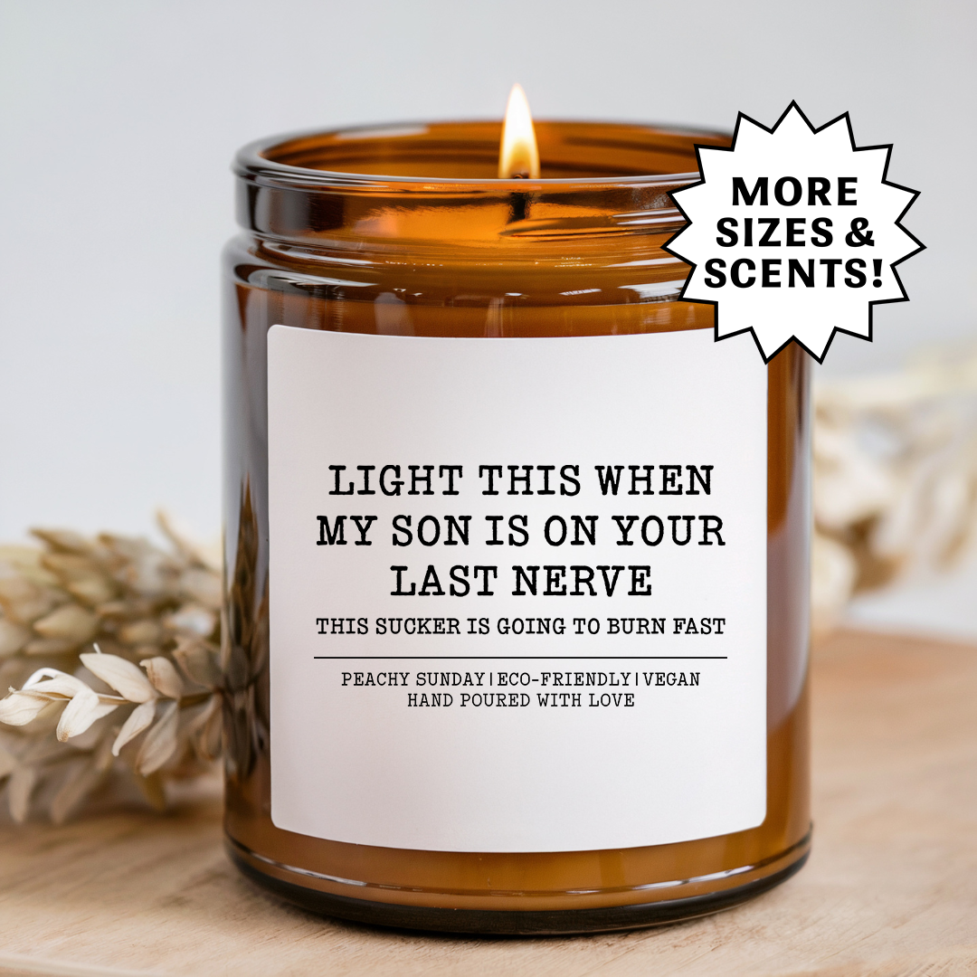 Light This When My Son Is On Your Last Never Daughter In Law Gift Candle Tee