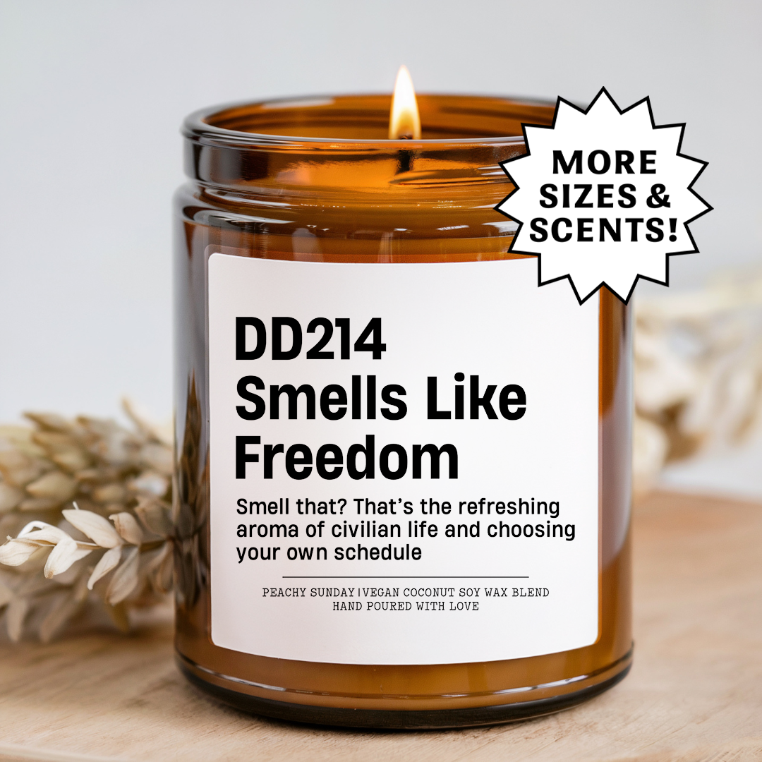 Smells Like Freedom Military Separation Candle
