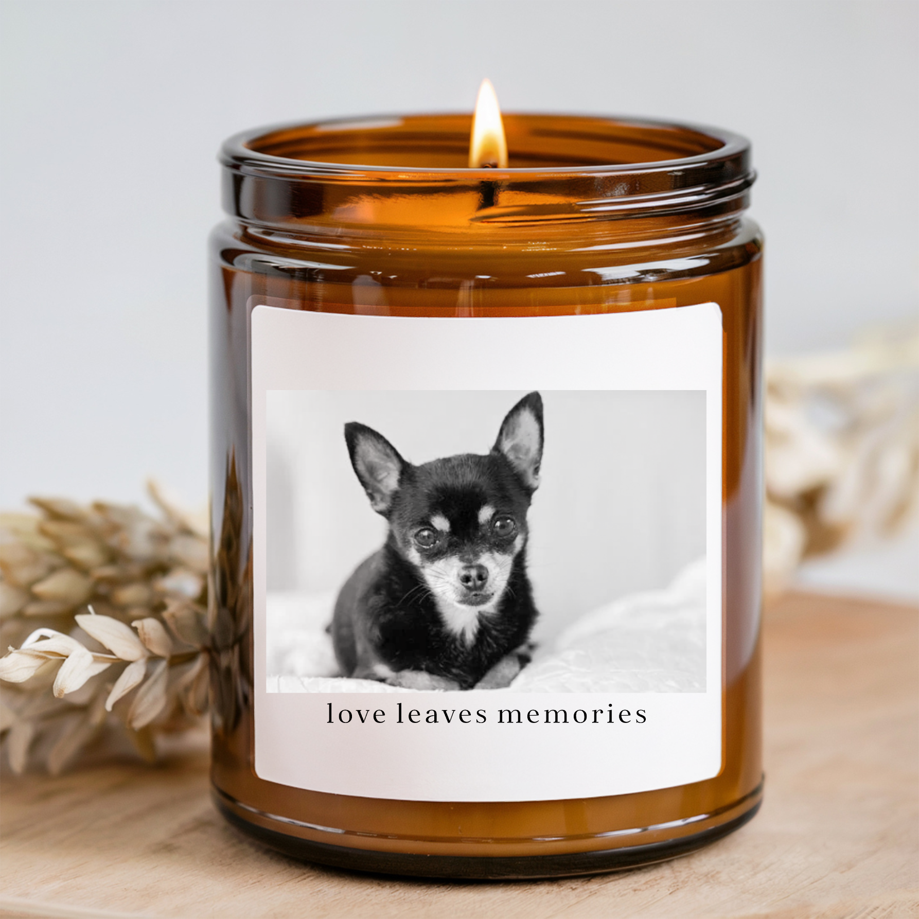 Personalized Pet Memorial Candle