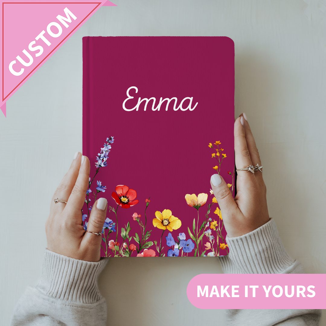 Personalized Wildflower Journal