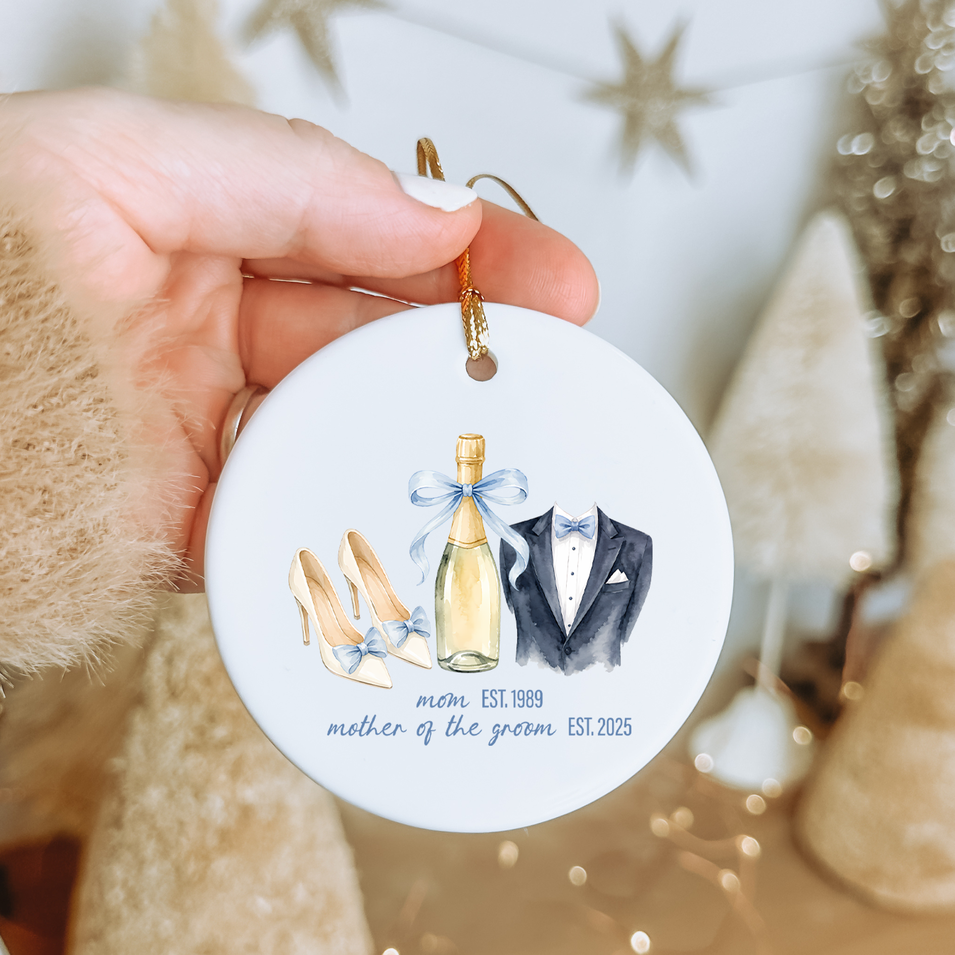Personalized Mother And Father Of The Bride Ornament